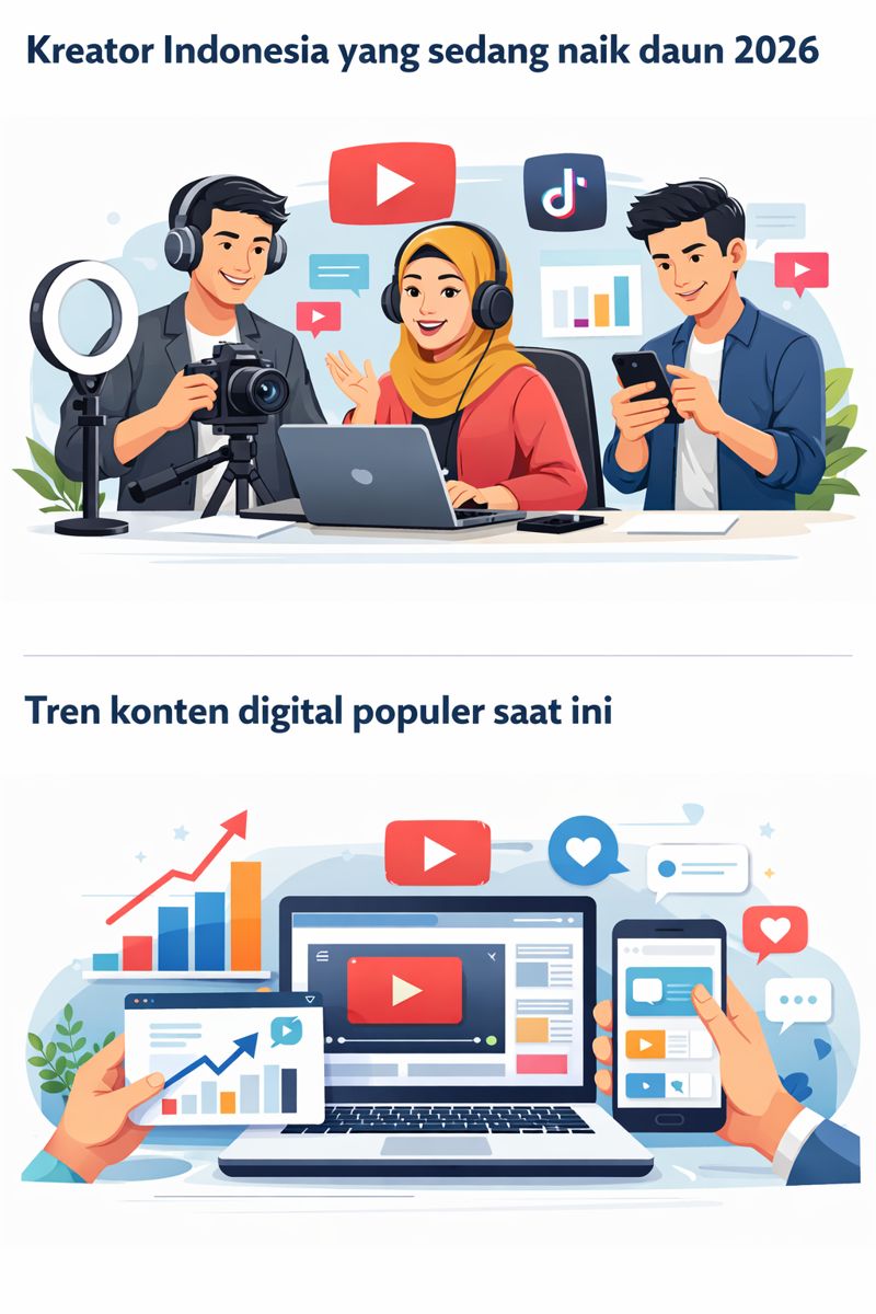 Tren konten digital populer saat ini