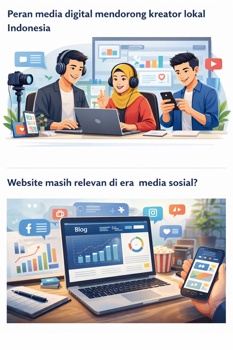 Peran Media Digital dalam Mendorong Kreator Lokal Indonesia